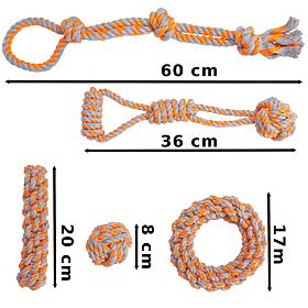 Set vlečnih igrač za pse SPANKY 5 kosov