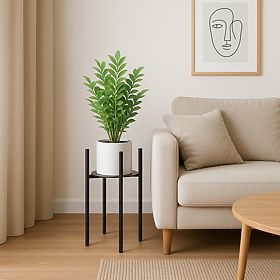 Stojalo za rože loft Torre 60 cm črno