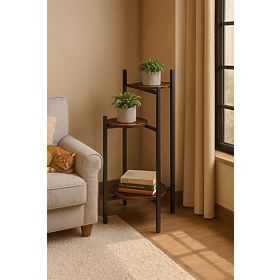 Stojalo za rože, stojalo za rože, dekoracija, 3 ravni, loft ModernHome, MODERNHOME