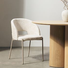 Stol z odprtino v naslonjalu Jazz, svetlo bež, lectus