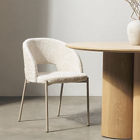 Stol z odprtino v naslonjalu Jazz, svetlo bež