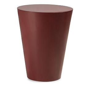 Stranska mizica Eclipso, 40 cm, bordo-rjava, sijajna