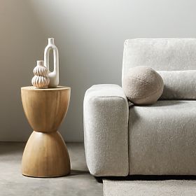 Stranska mizica Lavia 35 cm, mangov les, lectus