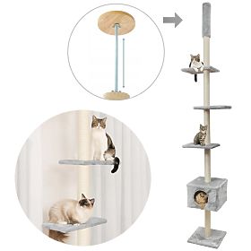 STROPNA PRASKALNICA ZA MAČKE SIVA P70374, Tutumi