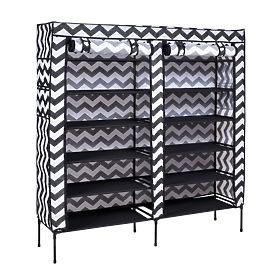 Tekstilna omara za čevlje Gabi - zebra