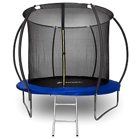 Trampolin s mrežo in lestev HENZEN 244 cm modra FT 8