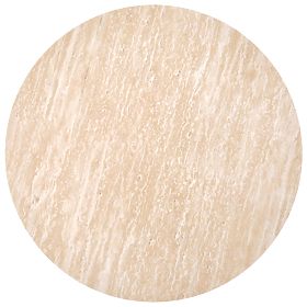 TRAVERTINO OKROGLA klubska mizica, travertin