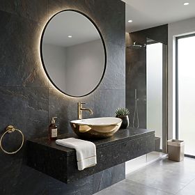 Umivalnik na pultu Rea Sofia Gold / White