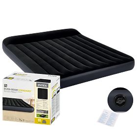 Velika napihljiva vzmetnica za dva 203x183x25 cm postelja z naslonom INTEX 64144, INTEX