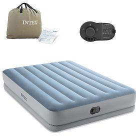 Velika napihljiva vzmetnica za dve osebi 203x152x36 cm z vgrajeno električno črpalko postelja INTEX , INTEX