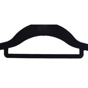 Velur obešalnik Maxi set 10 kosov - črn