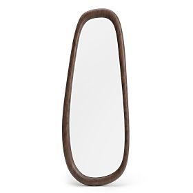 Viseče ogledalo Aqila, temni oreh
