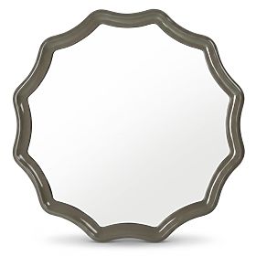 Viseče ogledalo Luppo, zeleno-sivo, sijoče