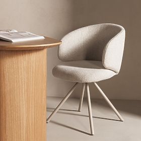 Vrtljiv stol Pearl bež, lectus