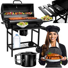 Vrtni kotni žar 2 rešetki pepelnik BAREL