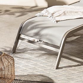 Vrtni ležalnik Sandy nastavljiv, svetlo siv/bež