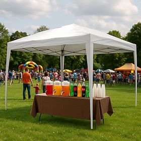 Vrtni paviljonski šotor 3x3 m z avtomatsko zložljivo streho za vrt na teraso MultiGarden