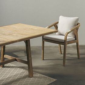 Vrtni set Castello, raztegljiva miza 200-295 cm + 10 stolov s pletenjem, akacijev les FSC