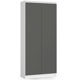 ZAPRTA KNJIŽNICA R80 2D 8P CLP BELA / SIVA