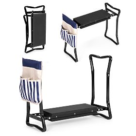 Zložljiv klečalnik - stol za delo na vrtu 2v1 - modra, MultiGarden