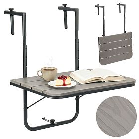 Zložljiva balkonska miza ARETTO siva