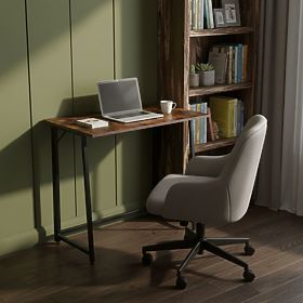 Zložljiva računalniška miza 80x45 cm miza za prenosni računalnik loft starinski oreh ModernHome, MODERNHOME
