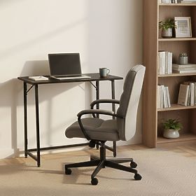 Zložljiva računalniška miza 80x45 cm miza za prenosnik črna ModernHome