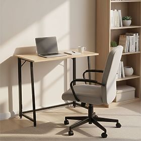 Zložljiva računalniška miza 80x45 cm mizica za prenosnik loft svetli hrast ModernHome, MODERNHOME