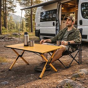 Zložljiva turistična miza 90x60 cm kamping z vrečko MultiGarden, MultiGarden